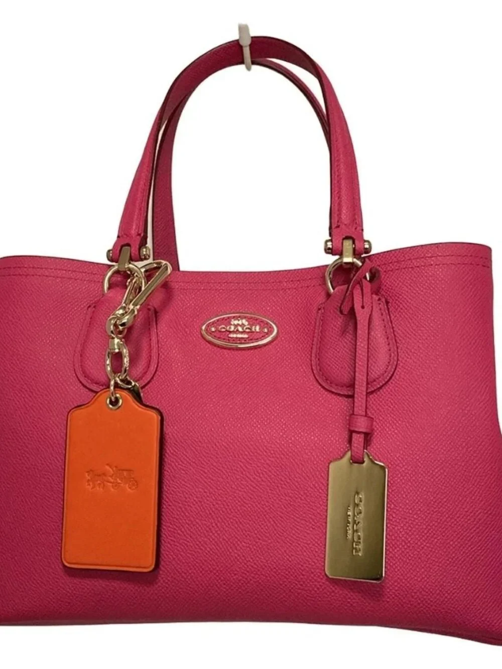 COACH Small Kit Carryall 34563 Pink Leather Tote Bag